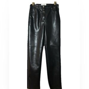 Wilfred Black Leather Pants